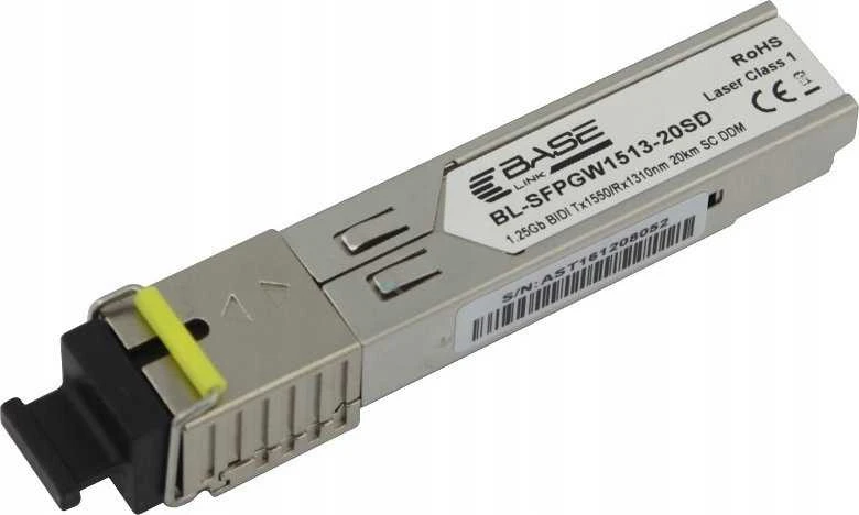 Šakotuvas SFP modulis Base link MODULIO ĮDĖKLAS GIBIC SFP WDM 1310/1550 SM SC 20km