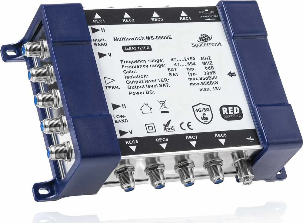 Šakotuvas Multiswitch 5/8 Spacetronik E-Series MS-0508E