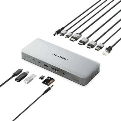 Šakotuvas Alogic keturių 4K „Thunderbolt 4“ hibridinė prijungimo stotelė