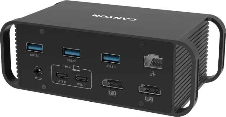 Canyon DS-95 USB-C hub su galinėmis jungtimis