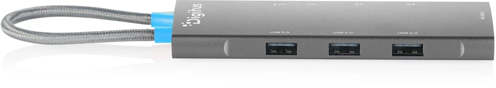 Šakotuvas Stacja/replikator Digitus USB-C Docking Station, 8-Port, HDMI, USB, PD (DA-70920)