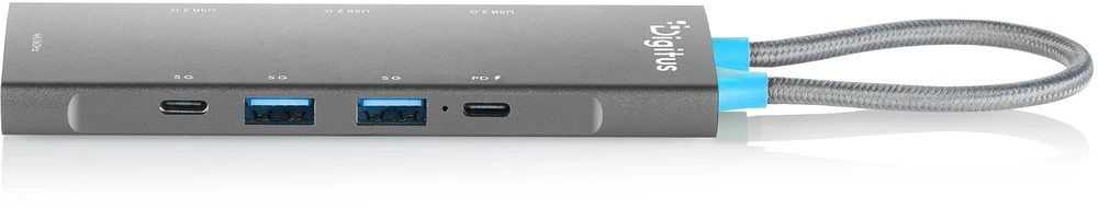 Šakotuvas Stacja/replikator Digitus USB-C Docking Station, 8-Port, HDMI, USB, PD (DA-70920)