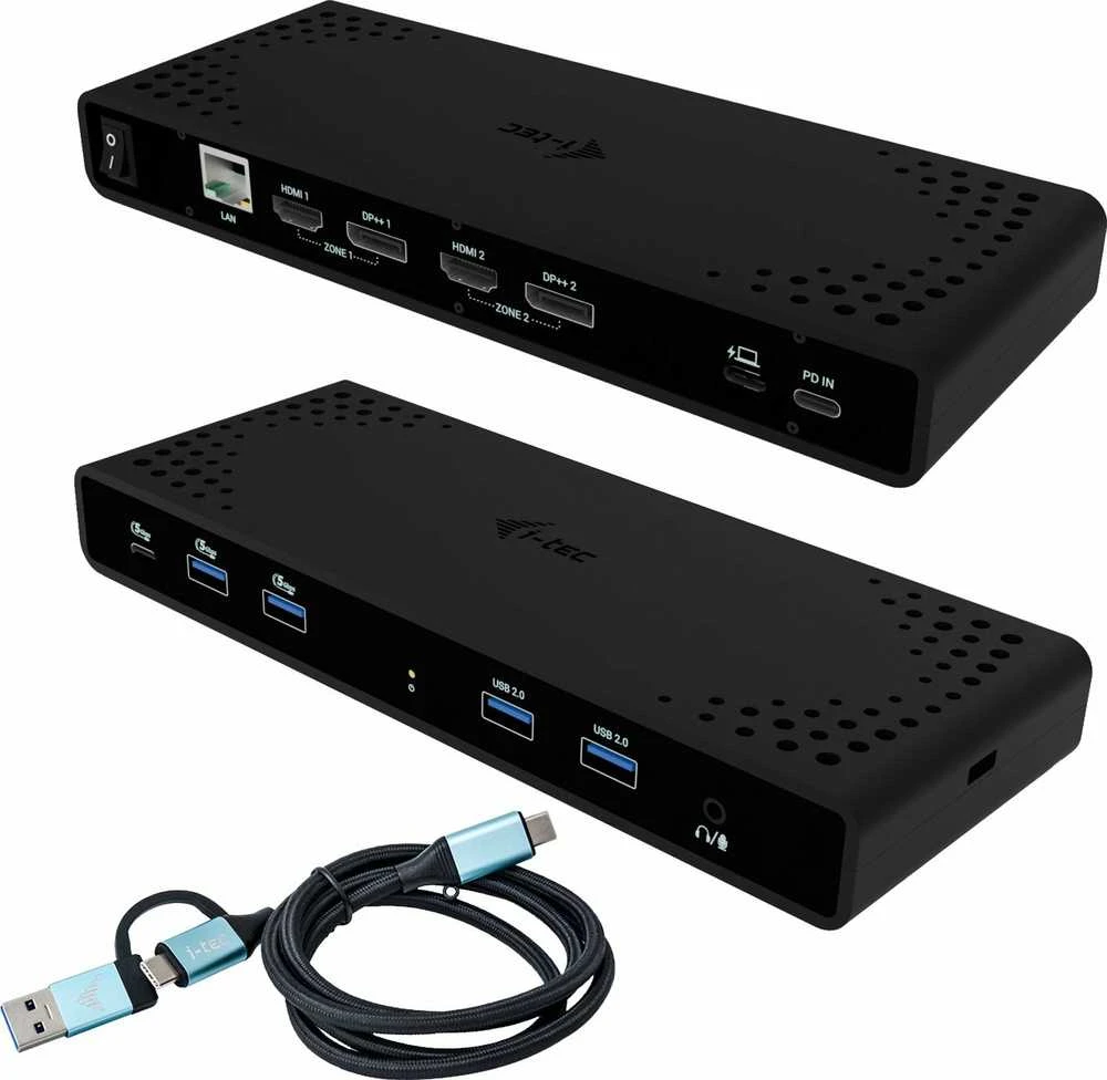 I-TEC Universal Dual 4K Ekranas Docking Station PD 85W