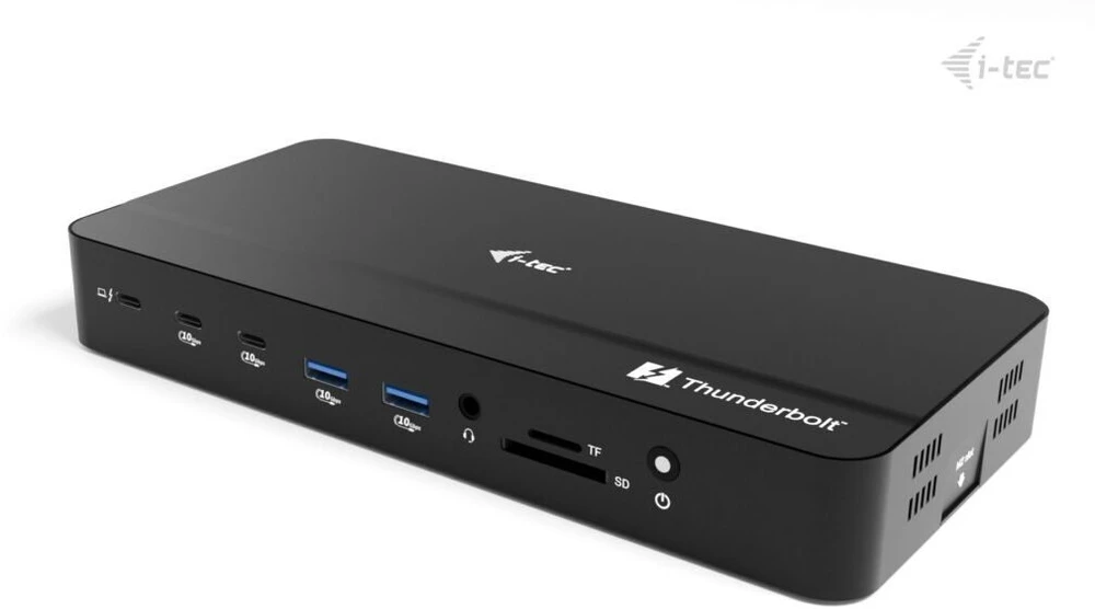 I-tec Thunderbolt 5 trijų ekranų prijungimo stotelė, M.2 lizdas, 6x USB 2.5 GLAN maitinimo šaltinis, 140W