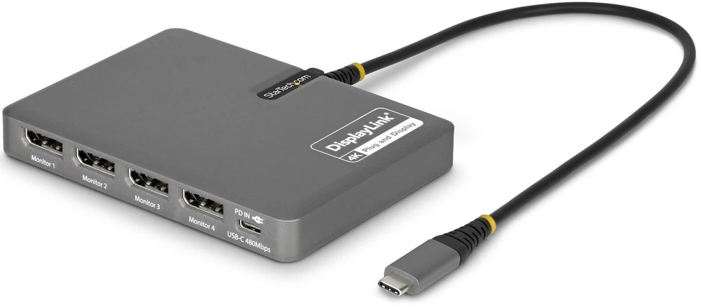 Stacja/replikator StarTech USB-C (QUAD-USB-DP-ADAPT)
