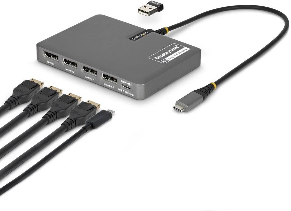 Stacja/replikator StarTech USB-C (QUAD-USB-DP-ADAPT)