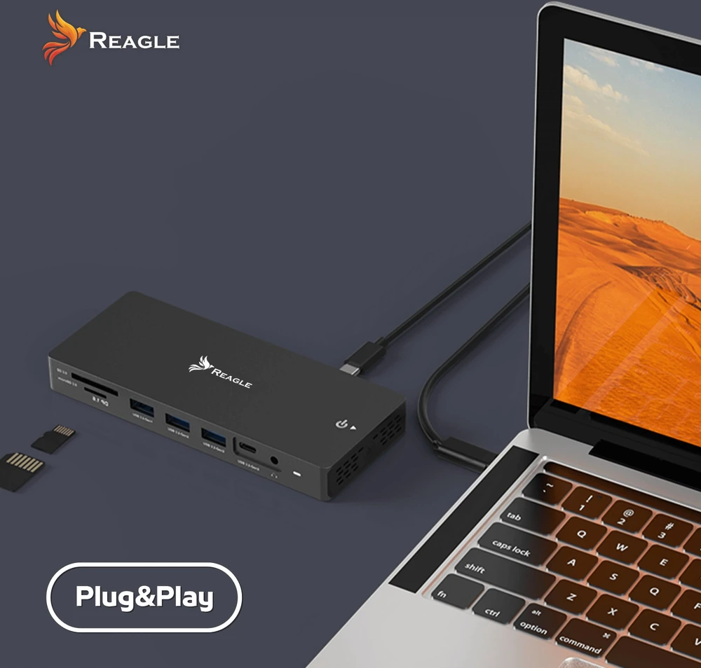 Šakotuvas Stotis / replikatorius Triton REAGLE USB-C (RHUB93C)