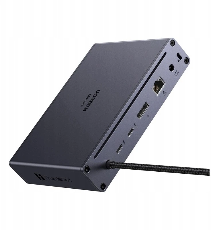 Jungčių stotelė 10in1 Thunderbolt 5 (USB-C) - 2xTBT5/DisplayPort, RJ45, USB3.0 Maxidok Revodok U712 UGREEN