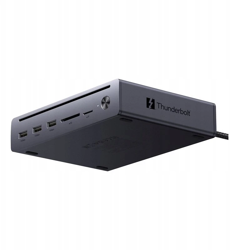Jungčių stotelė 10in1 Thunderbolt 5 (USB-C) - 2xTBT5/DisplayPort, RJ45, USB3.0 Maxidok Revodok U712 UGREEN