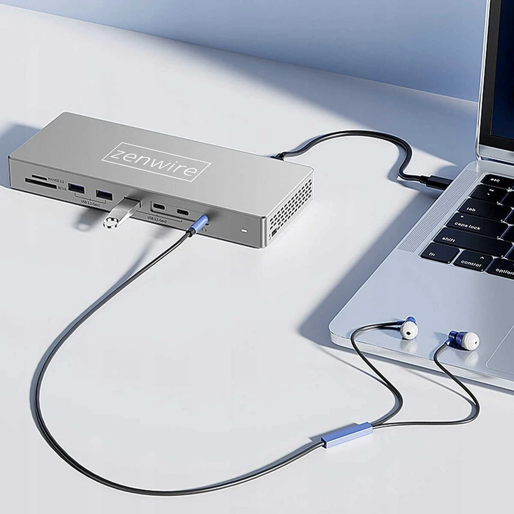 Šakotuvas Stotelė/replikatorius Zenwire BS-HD1601 USB-C (C402-98775)