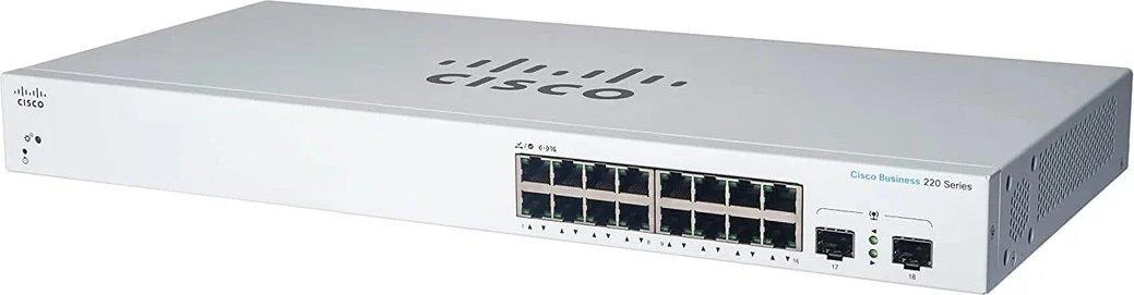 Šakotuvas Jungiklis Cisco CBS220-16T-2G-EU