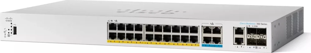 Šakotuvas Switch Cisco CBS350-24MGP-4X-EU-RF