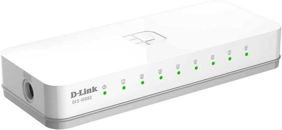 Šakotuvas Komutatorius D-Link DES-1008C/E