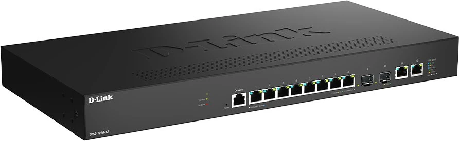 Šakotuvas D-LINK DMS-1250-12/E 12 prievadų 2.5G išmanusis valdomas komutatorius12 prievadų 2.5G išmanusis valdomas komutatorius | D-Link