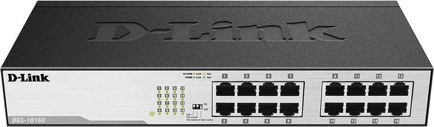 Šakotuvas Jungiklis D-Link DGS-1016D/E
