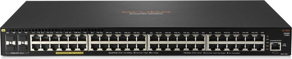 Šakotuvas Hewlett Packard (HP) HP Switch 2930F 48G 4SFP+ PoE+ 740W