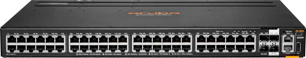 Šakotuvas Hewlett Packard (HP) ARUBA 6200M 48G 4SFP+-STOCK - .