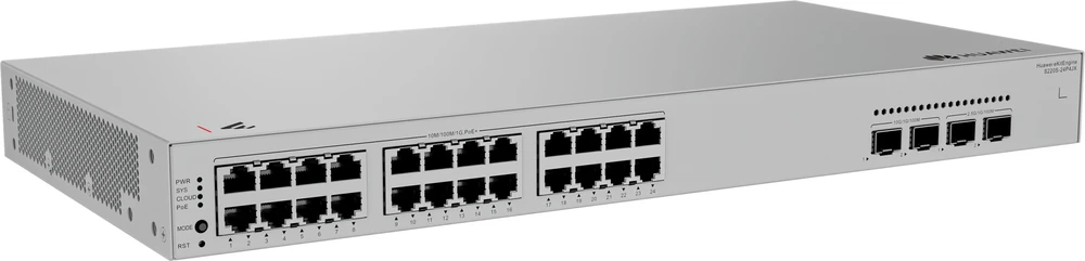 Šakotuvas HUAWEI eKit S220S-24P4JX Gigabit Ethernet (10/100/1000) Obsługa PoE 1U