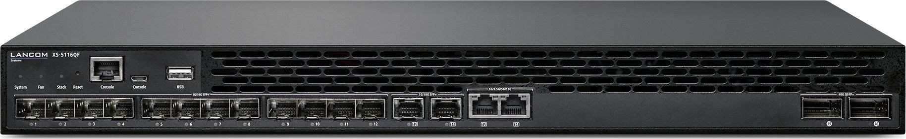 Šakotuvas LANCOM XS-5116QF - 10G FIBER AGGREGATION SWITCH