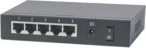 Šakotuvas Intellinet PoE-Powered 5x Gigabit Gigabit Ethernet (10/100/1000) Juoda Maitinimas per Eternetą (PoE)