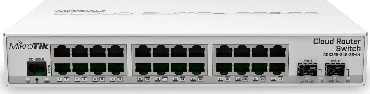 Maršrutizatorius MikroTik CRS326-24G-2S+IN