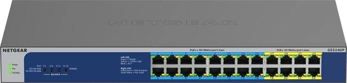 Šakotuvas „Netgear“ jungiklis GS524UP (GS524UP-100EUS) (GS524UP100EUS)