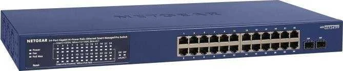 Šakotuvas NETGEAR 24 prievadų GE PoE+ Smart Managed Pro Switch GS724TP