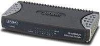 Šakotuvas PLANET ISW-801T tinklo komutatorius Ne-valdomas L2 Fast Ethernet (10/100) Mėlyna