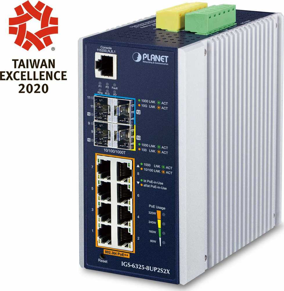 Šakotuvas „Switch Planet IGS-6325-8UP2S2X“