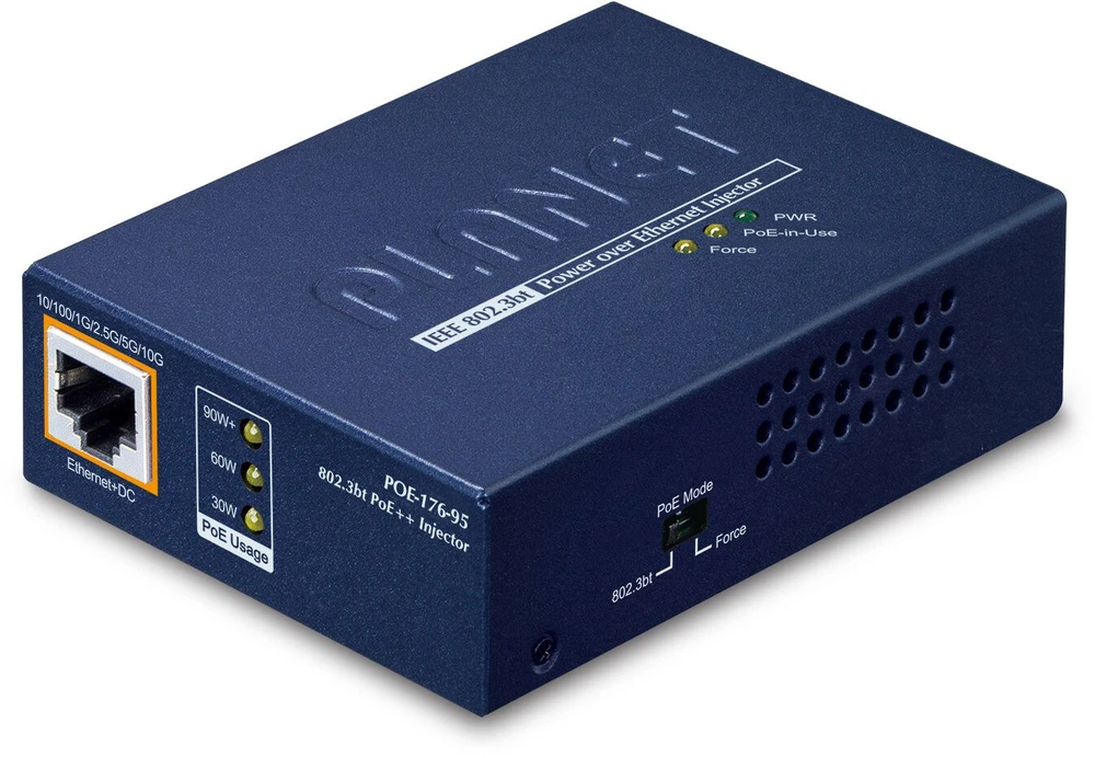 Šakotuvas Switch Planet Single-Port 10Gbps 802.3bt (POE-176-95)