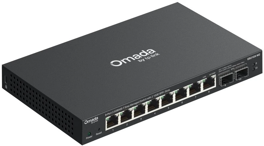 Šakotuvas Carruzzo TP-Link ES210X-M2 tinklo komutatorius Valdomas 2.5G Ethernet (100/1000/2500) Stalinis / tvirtinamas prie sienos Juoda