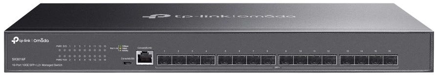 Šakotuvas TP-Link 16-PORT 10G SFP+ MANAGED SWITCH - 16 10G SFP+ SLOTS