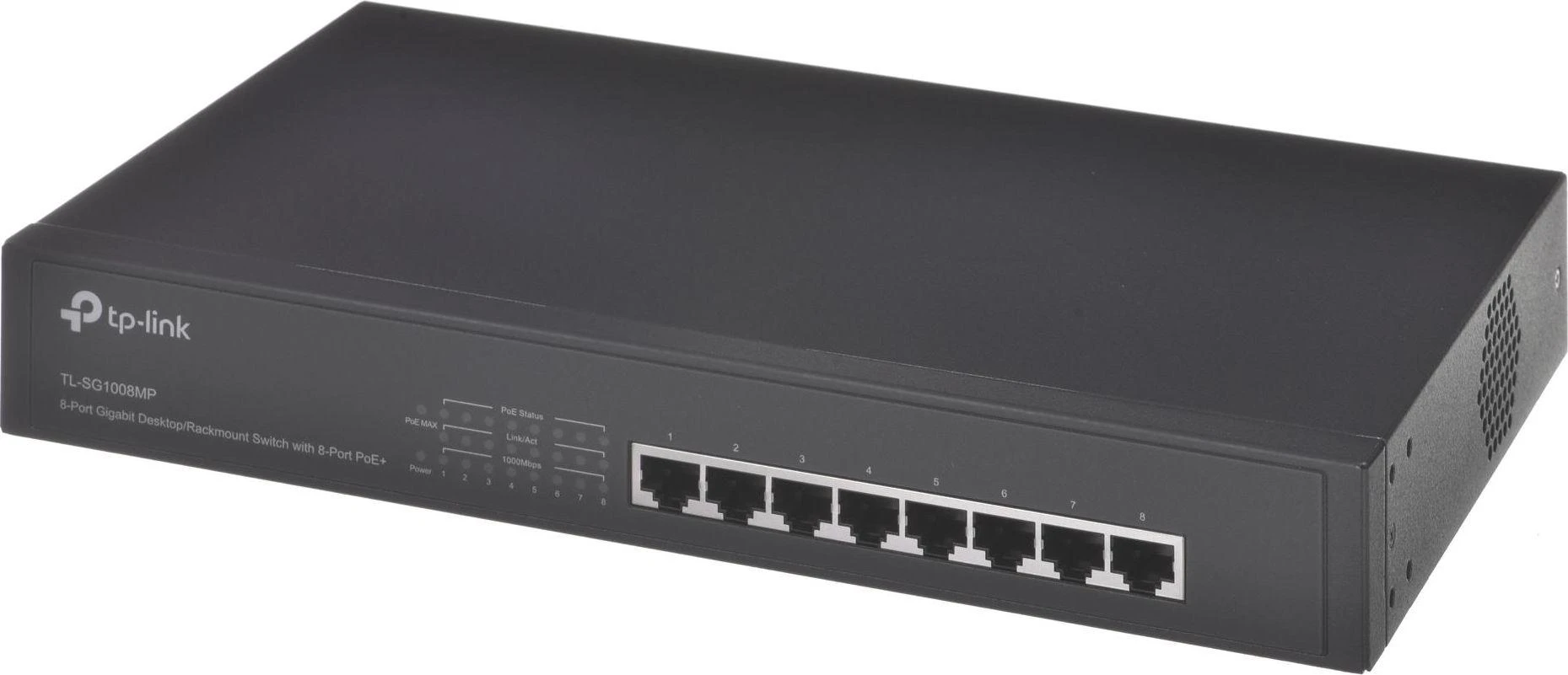 Šakotuvas TP-Link 8-PORT GIGABIT POE+ SWITCH - .