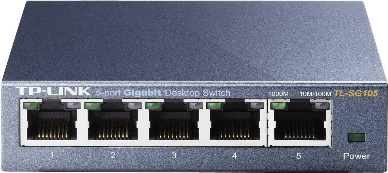 Šakotuvas Komutatorius TP-LINK, 5-port, metalinis korpusas, juodas / TL-SG105