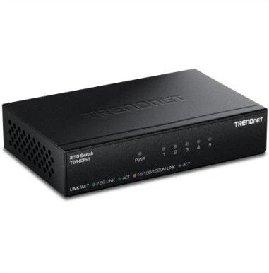Šakotuvas TRENDnet komutatorius TEG-S351 5 prievadų 2,5 Gb/s