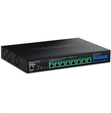 Šakotuvas Switch TRENDnet TPE-7124SBF 12-Port Switch 720W 10G PoE++ Web Smart Switch