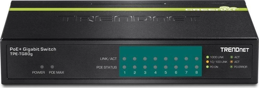 Šakotuvas Jungiklis TRENDnet TPE-TG80G
