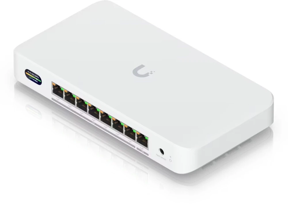 Šakotuvas Ubiquiti UDB-Switch 2.5G Ethernet (100/1000/2500) Maitinimas per Eternetą (PoE) Balta