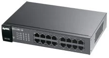 Šakotuvas „Zyxel GS1100-16 v4“ 16 prievadų gigabito eterneto komutatorius be ventiliatoriaus