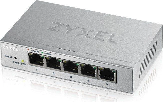 Šakotuvas ZYXEL GS1200-5, 5 PORT GIGABIT WEBMANAGED DESKTOP SWITCH (5Y WARRANTY)
