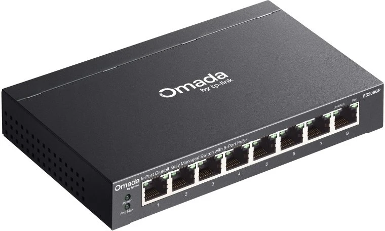 Šakotuvas Jungiklis TP-Link Omada ES208GP