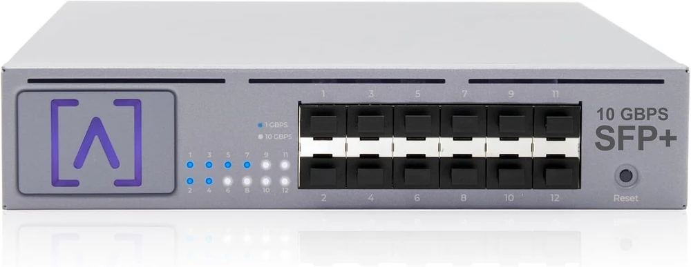 Šakotuvas Ubiquiti „Alta Labs S12“ paskirstymo komutatorius, 12x SFP+