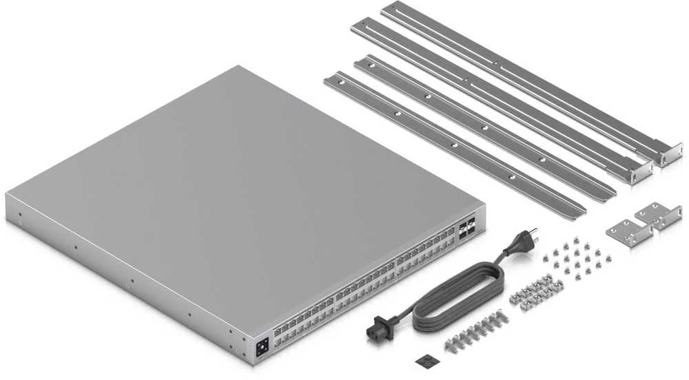 Šakotuvas Ubiquiti UniFi Pro XG 48 valdomas L2/L3 10G Ethernet (100/1000/10000) 1U Pilkas
