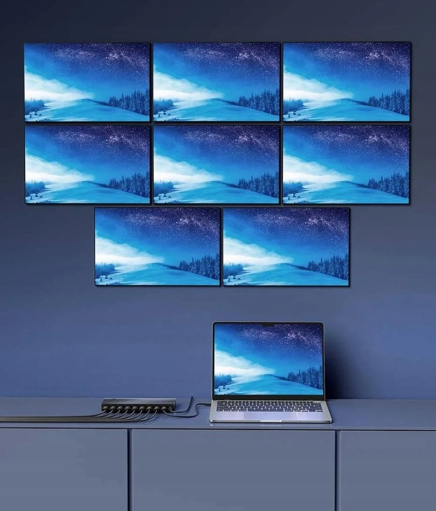 Šakotuvas Vention HDMI skirstytuvas Vention 1 įėjimas x 8 išėjimai 4K@60Hz