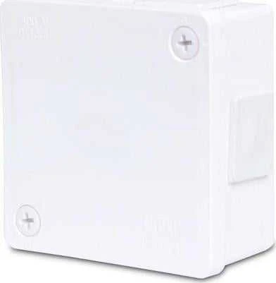 Tuščia ant paviršiaus montuojama dėžutė su 6 įvadais VIPLAST VP-22 Baltas IP55 86x86x40mm 022-01