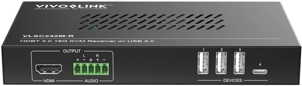 Šakotuvas „VivoLink“ „HDBaseT 3.0“ 18G 4X2 vientisas