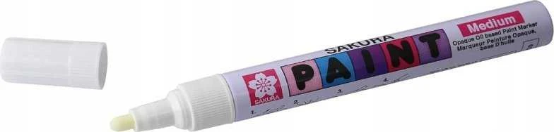 Sakura Marker Paint with medium tip, baltas