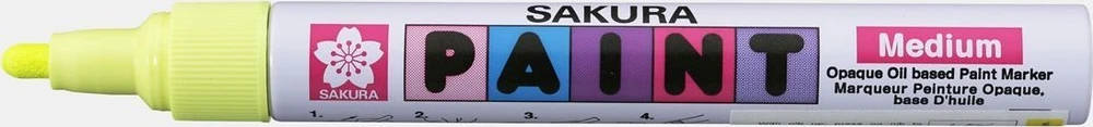 Sakura Marker Paint FLUO su vidutinio geltonumo antgaliu, Sakura