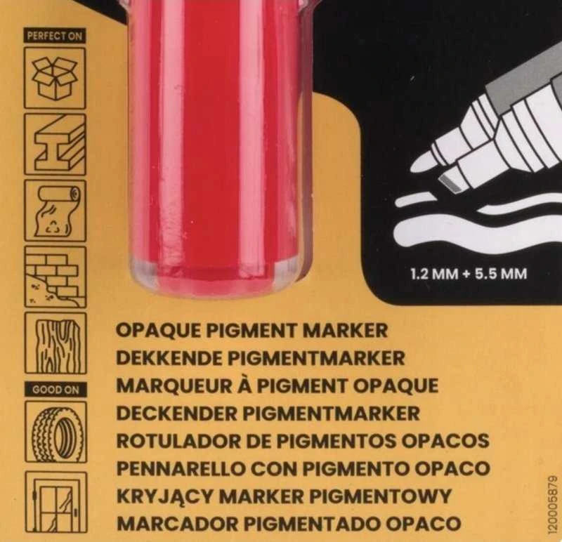 Sakura MARKER PERMAPAQUE DUAL POINT Raudonas