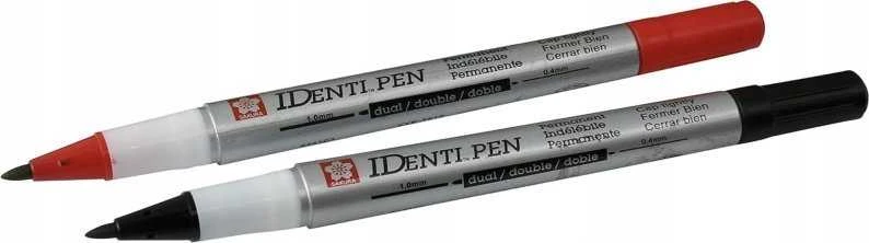 Sakura MARKERY IDENTI-PEN JUODA + Raudonas